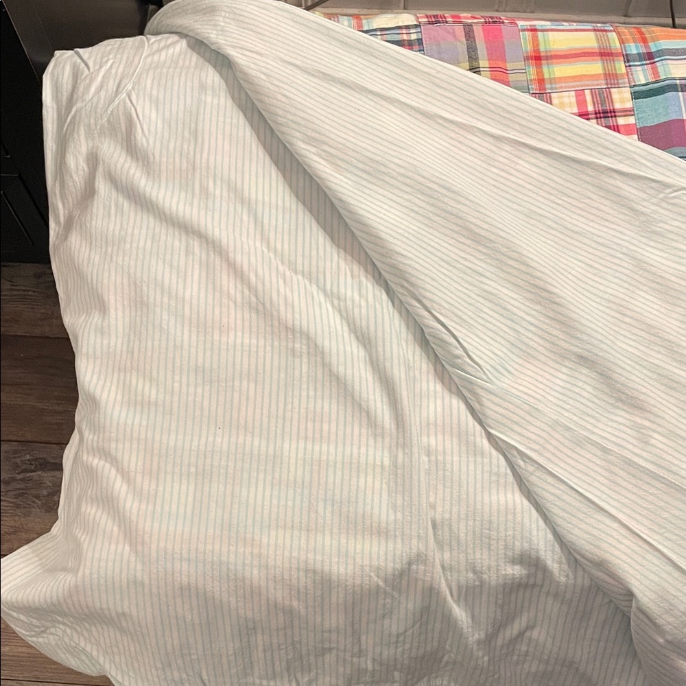 LL Bean Patchwork Duvet Cover and 2 pillow shams-Bright Madras-Inspired Cotton - Picture 2 of 8